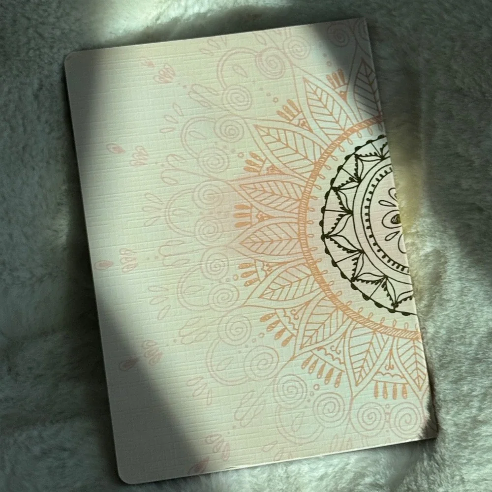 Namaste Guided Journal by Punch Studio — Cream & Rose Gold Cover